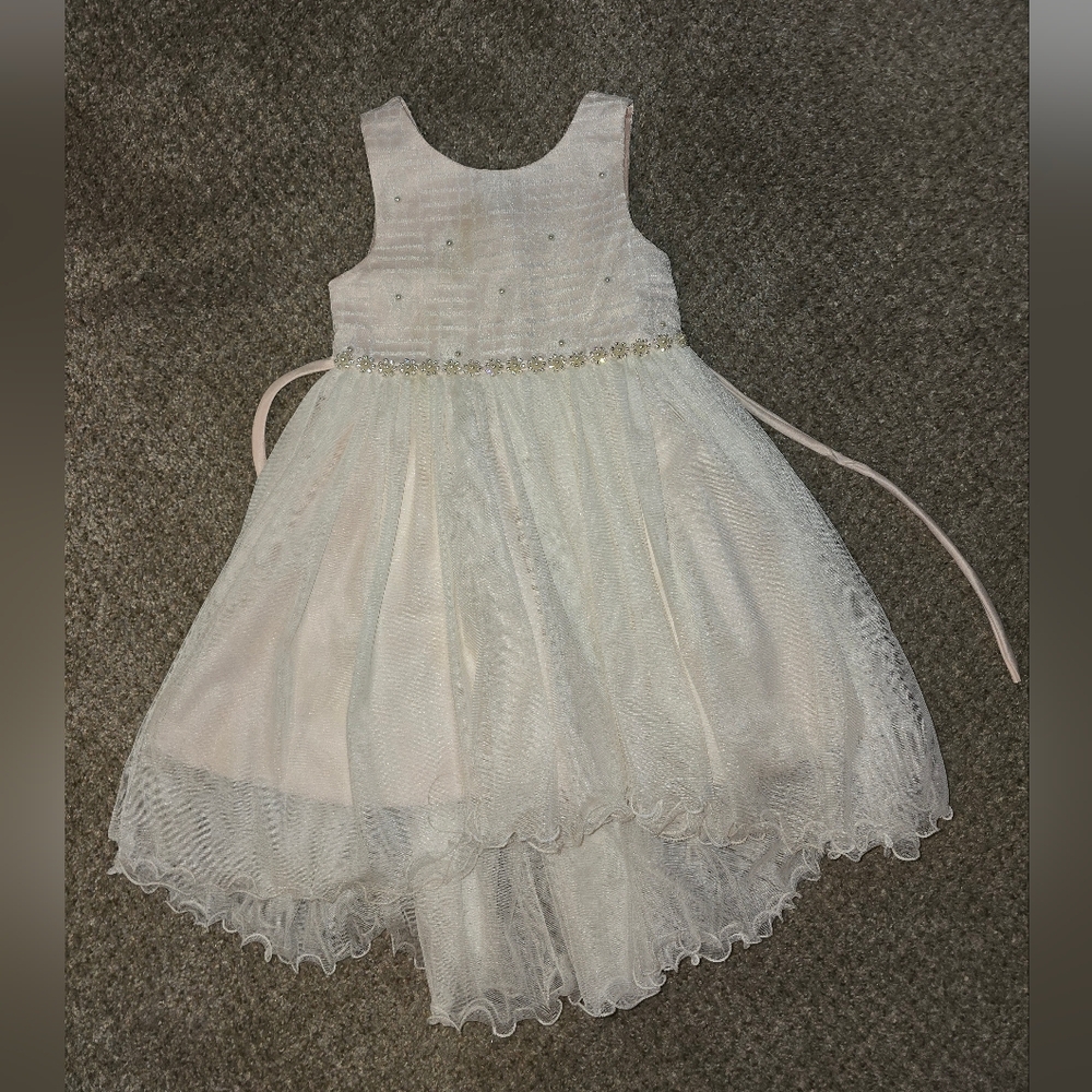 American Princess White and Cream Formal Dress
